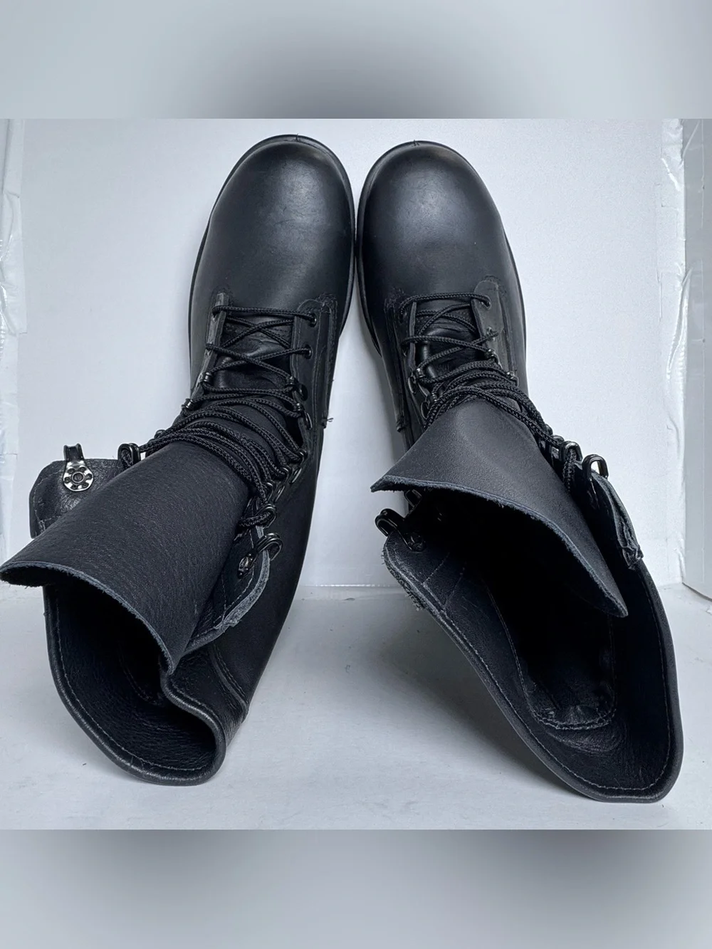 BELLEVILLE 360ST Men's Steel-Toe Military Black Leather Vibram Boots Size 12M